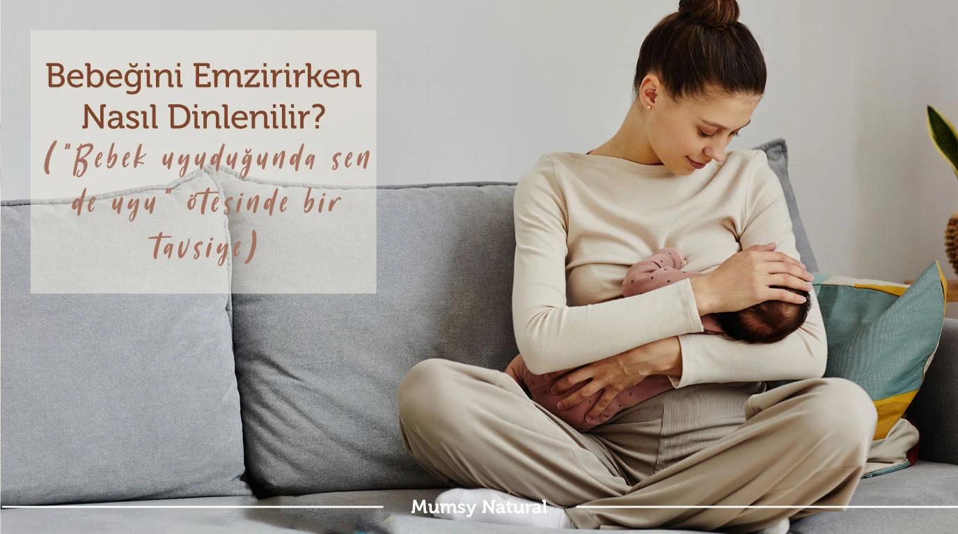 emzirirken dinlenen anne ve bebek